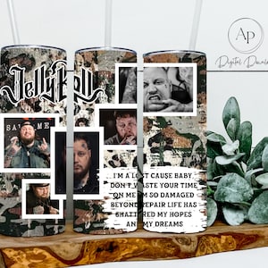 Jelly Roll Tumbler Wrap, Jelly Roll Collage Tumbler Design, Tumbler Wrap for Sublimation, PNG Download Tumbler Wrap, Jelly Roll PNG File