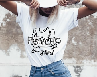 Conception de t-shirt Hardy Psycho - Fan Art de concert (PDF, PNG, JPG)