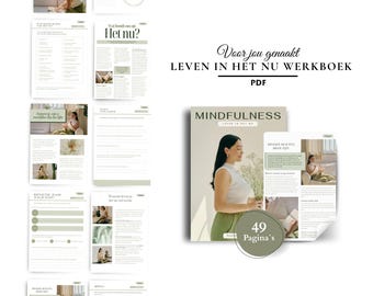 mindfulness-arbetsbok | arbetsbok | utskrivbar pdf | direkt nedladdning | självreflektion | e-bok | egenvård | guide