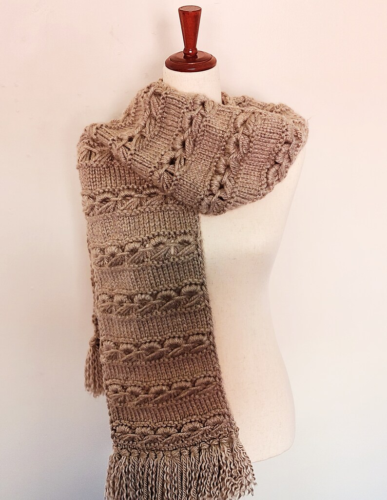 Foxy Crown Scarf Knitting Pattern - Etsy