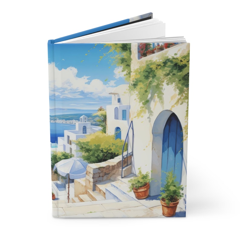 Santorini Greece Travel Journal, Perfect for Documenting Adventures