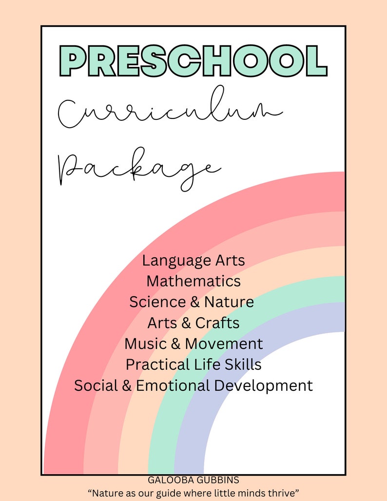 Preschool Curriculum Package image 1