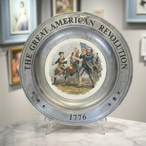 The Great American Revolution 1776 Pewter Plates!!!