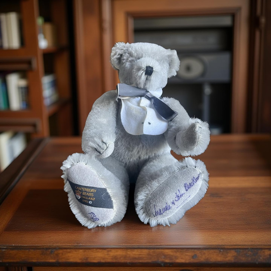 1993 Canterbury “old Blue Eyes” Bear #73/200 Signed W/ Box Gund