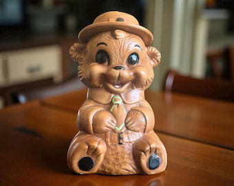 1960年代　スモーキーザベアー クッキージャー cookie jar Winton Twin 1960 Bear Cookie Jar - Smokey the Bear - Ranger