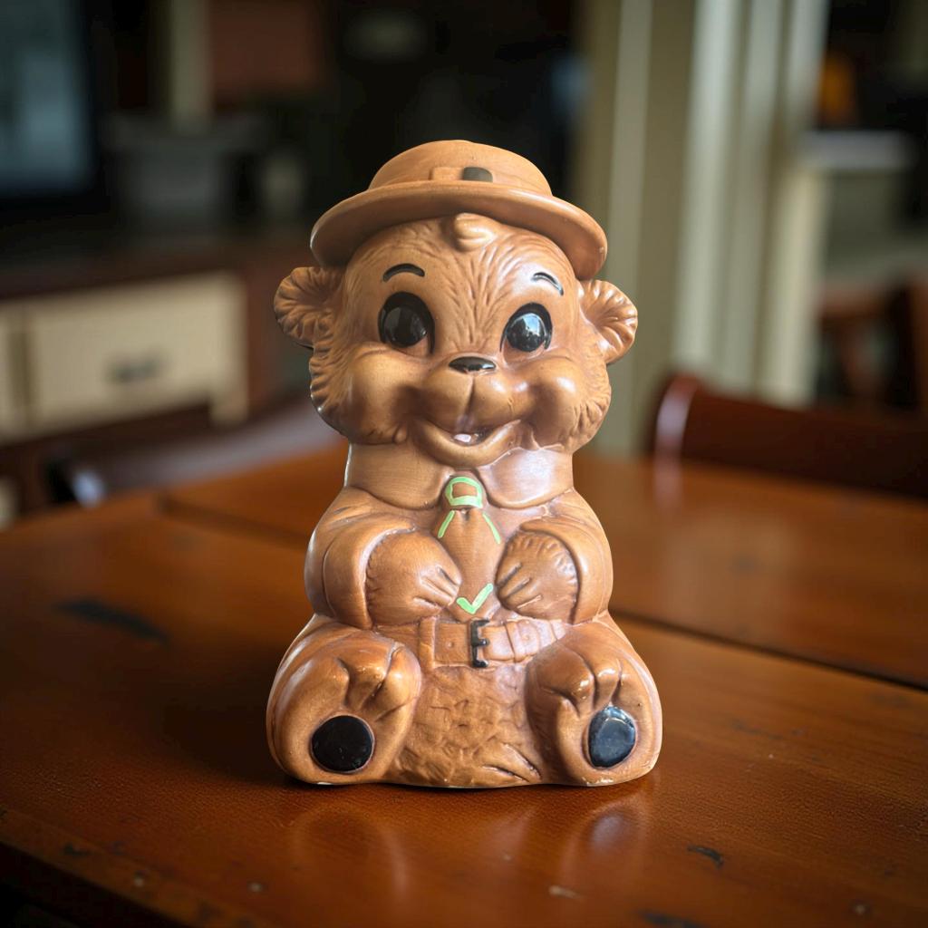 Vintage 1960s Twin Winton Smokey the Bear Cookie Jar – Forest