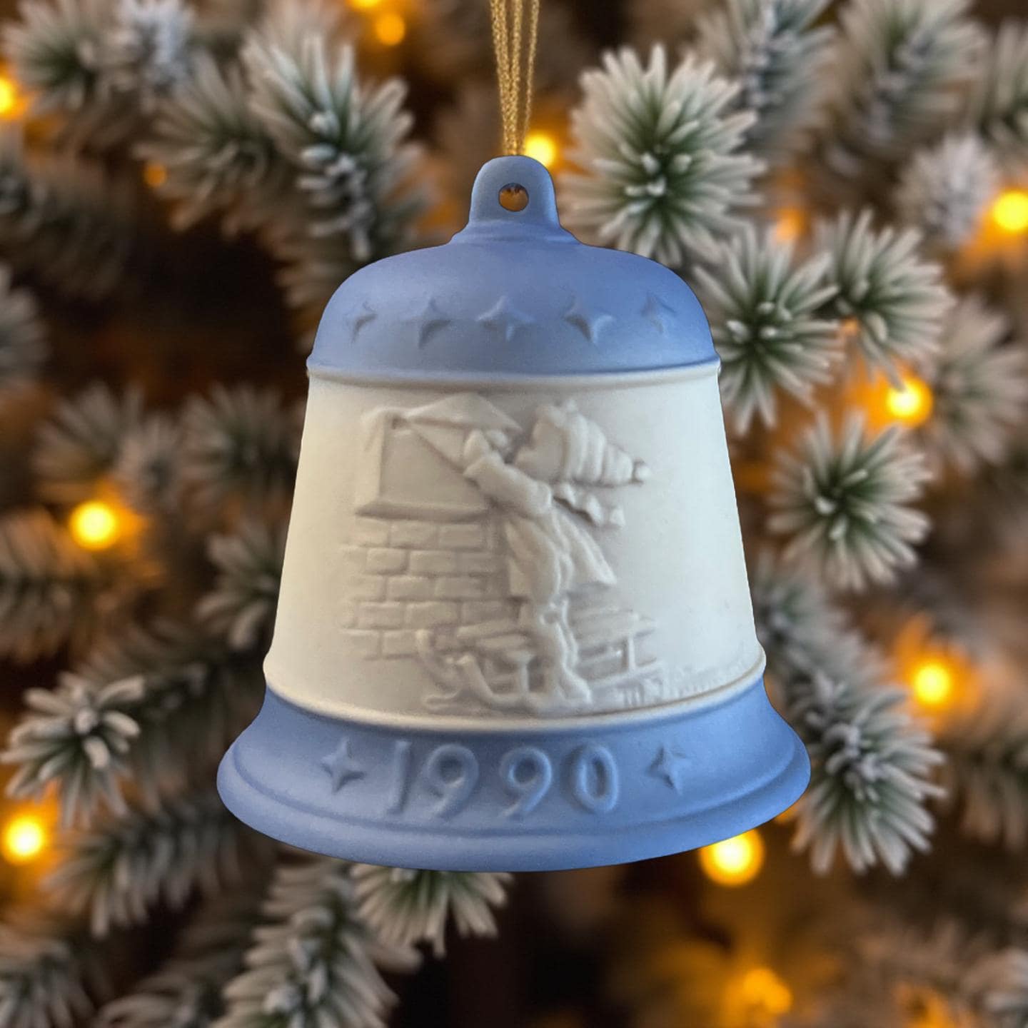 Vintage Goebel Hummel 1990 Christmas Bell Ornament | 