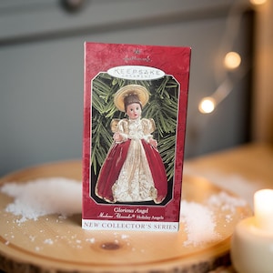 1998 Hallmark Glorious Angel Ornament – Madame Alexander Holiday Angels #1 – Vintage Keepsake Christmas Angel