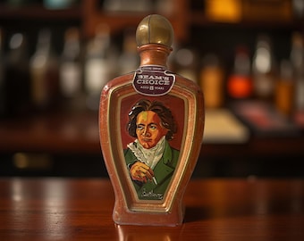 Decantador Beam’s Choice Beethoven 1972 VACÍO – Artículos de bar coleccionables Jim Beam