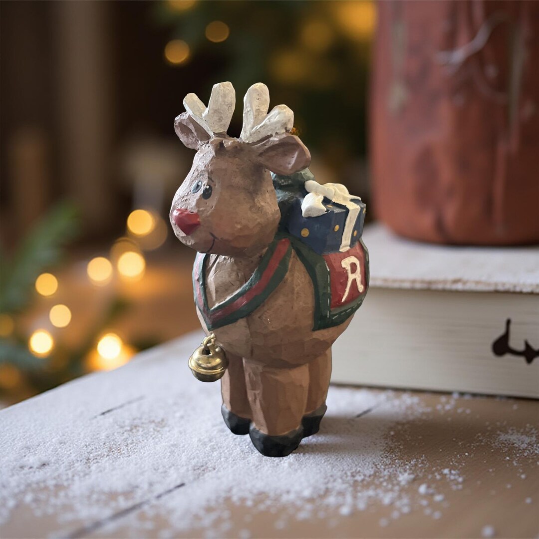 1999 Rudolph the Red Nosed Reindeer Figurine Vintage Christmas Holiday ...
