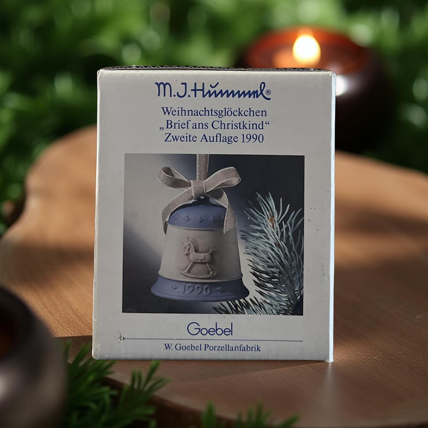 Vintage Goebel Hummel 1990 Christmas Bell Ornament | 