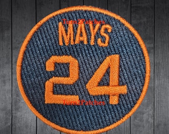 Willie Mays #24 Patch Memorial San Francisco Giants baseball jersey Patch Iron