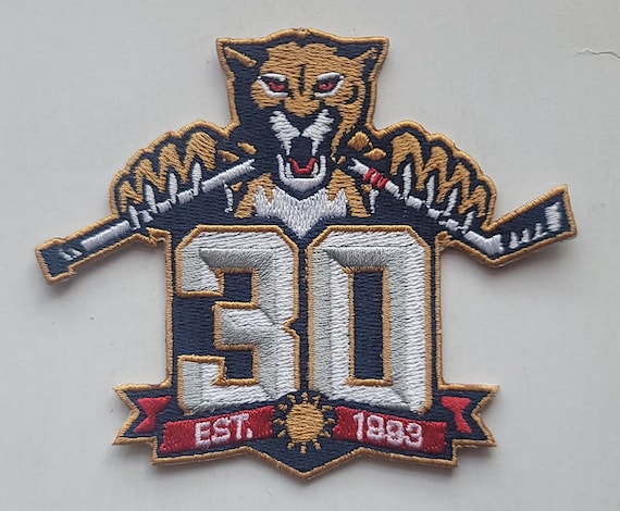 Florida Panthers 30th Anniversary Patch Florida 30 Season Iron on Patch  2023 2024 