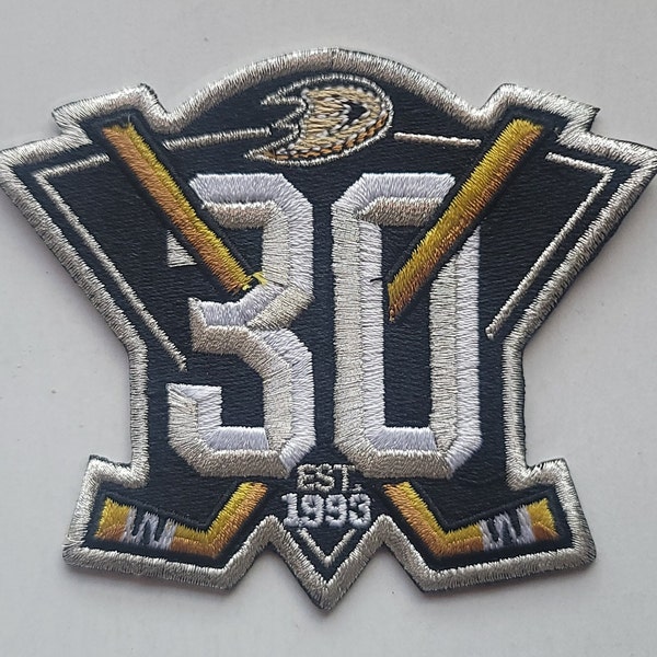 30th Anniversary Patch - 2023 30 Season Hockey Jersey Patch Ducks