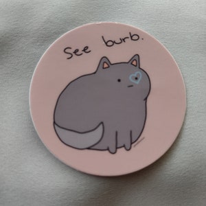Adesivo de gatinho fofo engraçado