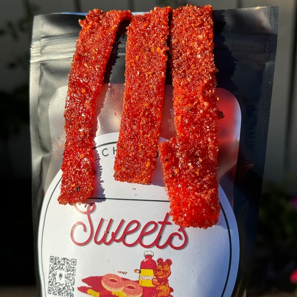 Chamoy Candy | Spicy Candy | Strawberry Belts | Gummy Candy | Dulces Enchilados | Tajin | Chamoy