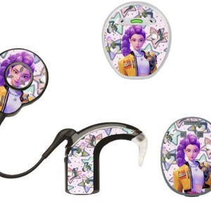 K-pop 鬼滅の刃、アニメ人工内耳ステッカー：Nucleus、Osia、Sonnet、Kanso 2/3