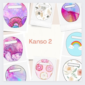 Watercolor Cochlear Implant Skins for Kanso, Kanso 2, Osia 2, Ponto 5, pink , stickers, donut,