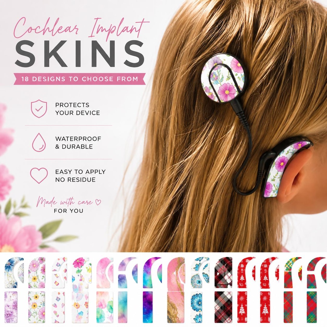 Cochlear Implant Skins for Nucleus 7/8, Sonnet 2, AB Marvel, Kanso 2/3 ...