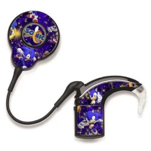 Blue Hedgehog, Character Cochlear Implant Stickers: Nucleus, Osia, Kanso, Sonnet, Baha