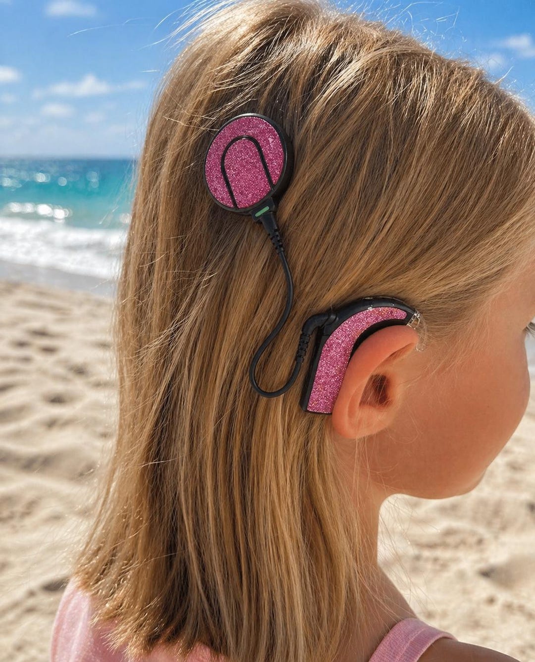 Real**glitter Cochlear Stickers - Sparkle Cover for Coil and Processor ...