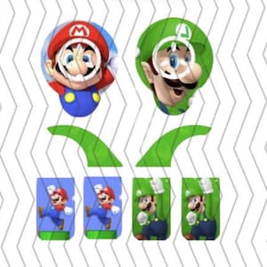 Mario and Luigi Cochlear Implant Stickers, Nucleus and Sonnet Skins