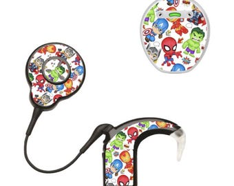 Adesivi per supereroi, Marvel, impianti cocleari: Nucleus, Osia, Kanso, Sonnet