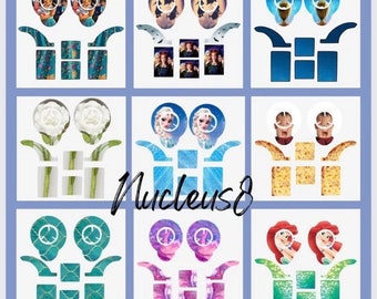 Cochlear Implant Skins for Nucleus 8 and Nucleus 7, stickers, princess,