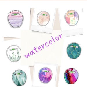 Watercolor Cochlear Implant Skins for Osia, Sonnet, Medel, Cochlear
