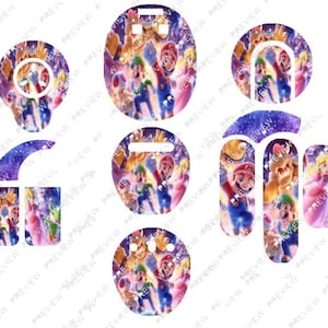 Mario and Luigi Cochlear Implant Stickers, Nucleus and Sonnet Skins