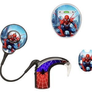 Superhjälte Spider Cochleaimplantat-klistermärken: Nucleus, Osia, Kanso, Sonnet