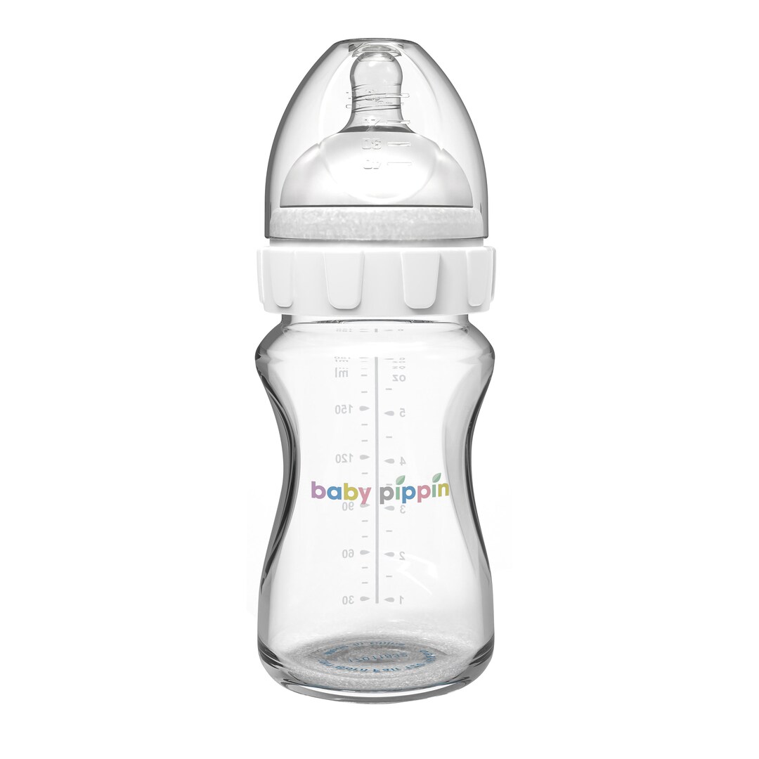 Baby Bottle. Anti Colic Glass Bottle. for 57 Months Old. 180ml Etsy