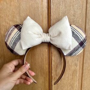 Fall Plaid Mouse Minnie Ears