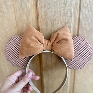 Fall Houndstooth Mouse Minnie Ears