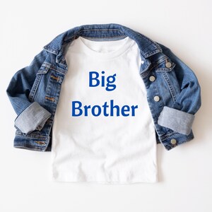 Camiseta de Gran Hermano para niños pequeños, linda camiseta de revelación de hermano, regalo para el nuevo hermano mayor, camiseta para niños, camiseta de anuncio de Gran Hermano