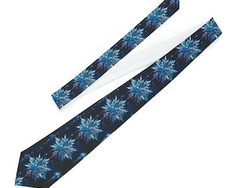 3D Watercolor Abstract Diamonds and Stars Necktie