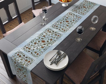 Blue Marble Spring Table Runner (Cotton, Poly)