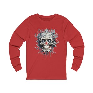 Halloween Skeleton Unisex Jersey Long Sleeve Tee