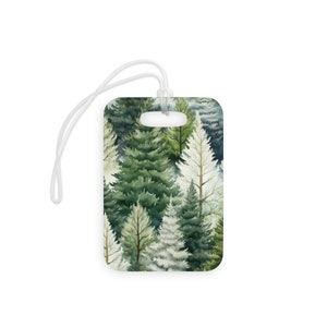 3D Evergreen Forest Gepäckanhänger