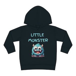 Felpa con cappuccio in pile pullover per bambini Little Monster