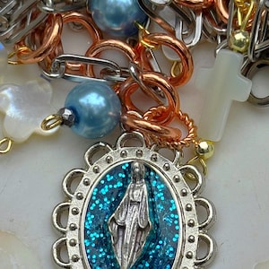 Custom Virgin Mary Necklace Handmade Religious Charm Jewelry Personalized Catholic Gifts Vintage Medal Pendants Fun Custom Faithful Love