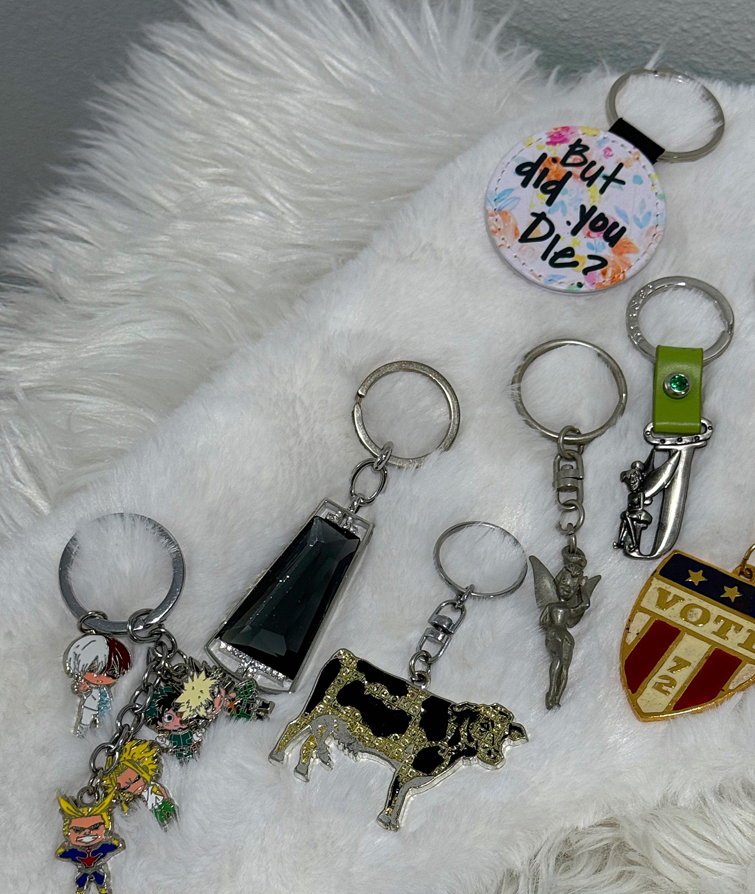 ヴィンテージノベルティキーホルダー - 楽しいコレクション、幸運