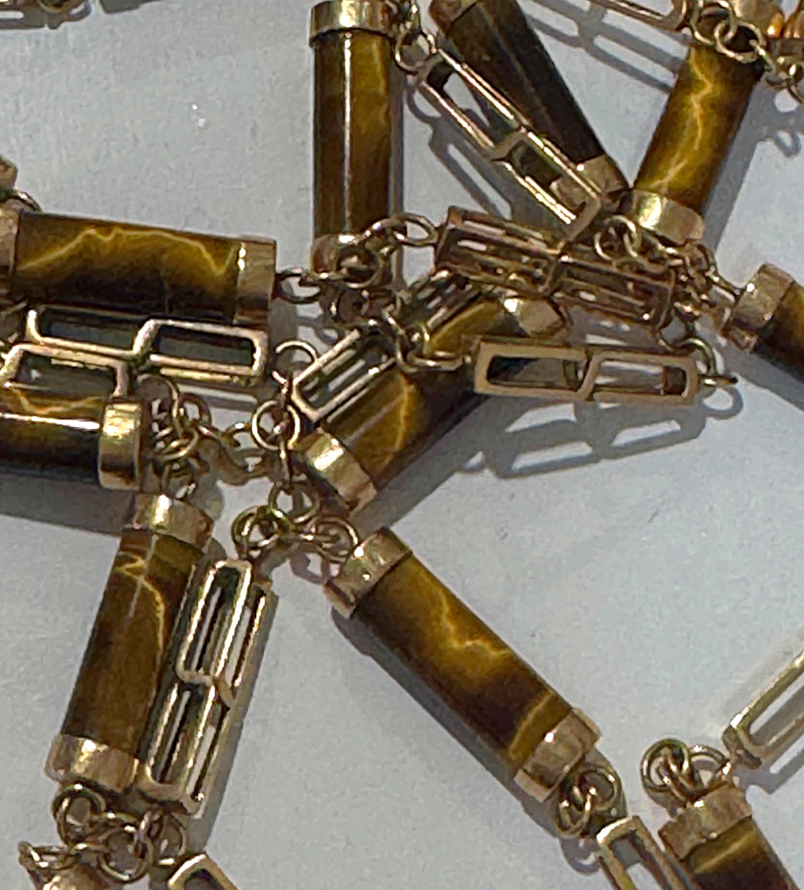 M539 vintage 1970s タイガーズアイ ペンダント ネックレス M539 vintage 1970s タイガーズアイ ペンダント ネックレス