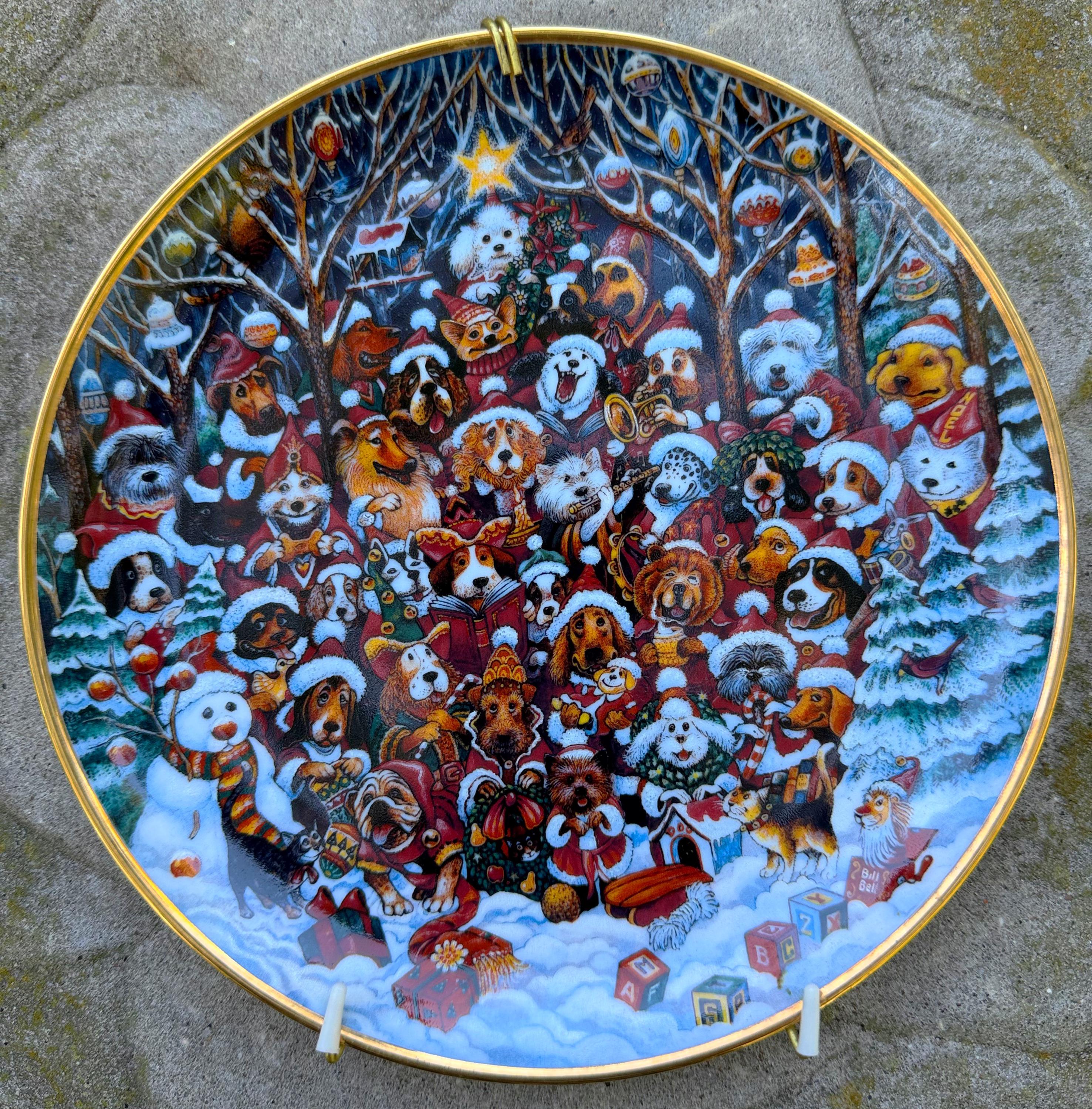 Franklin Mint テディベア 絵皿 3枚セット コレクションプレート Vintage Franklin Mint Collectible Plates – Santa Paws and Whisker