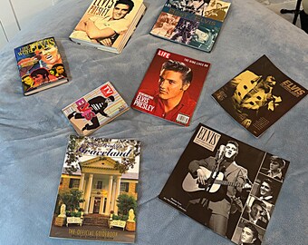 Vintage Elvis Presley Collector's Bundle – 8 Books & Magazines