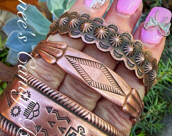 アクセサリー Vintage Navajo Copper Thunderbird Bangle Vintage Native American Copper Thunderbird Cuff Bracelet