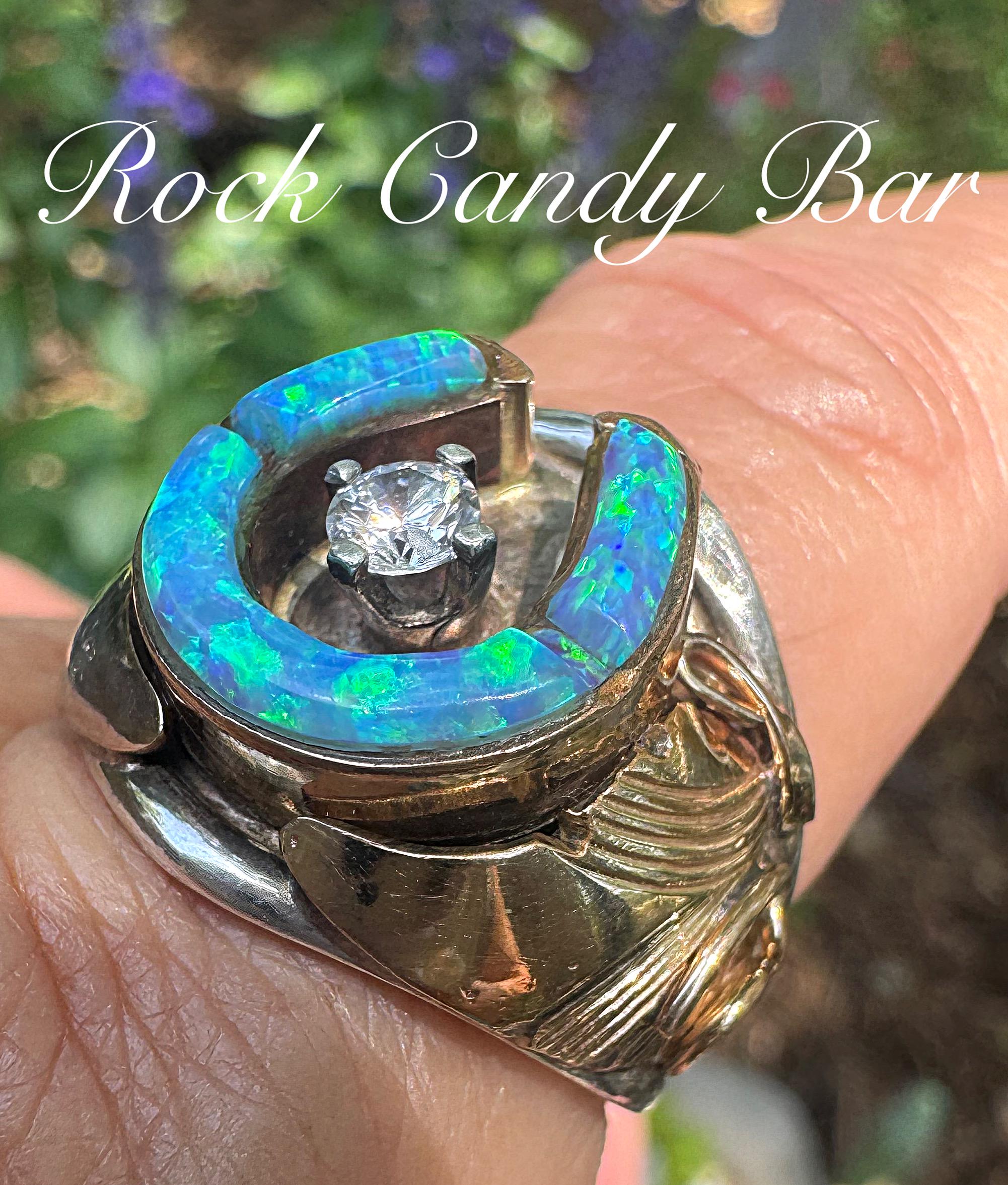 Vintage Navajo Horseshoe Ring by S. Ray | Sterling Silver