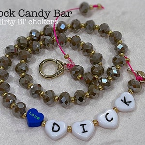 Dirty Word Choker Bachelorette Party Jewelry Sexy Necklace Dirty Little Chokers by Rock Candy Bar