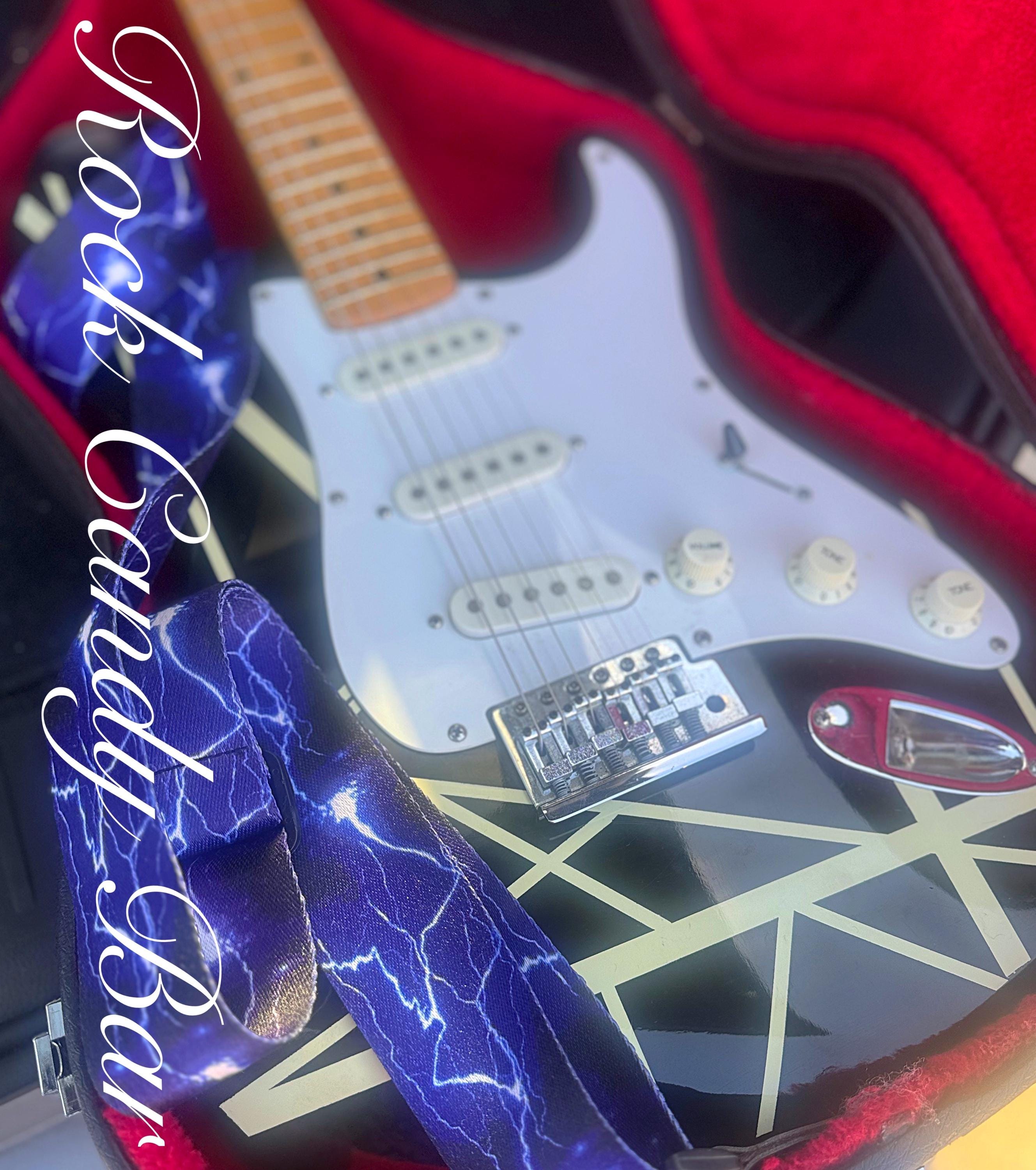 Vintage 1980s EVH Striped Hondo Guitar – Van Halen Style Shred