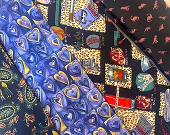 Vintage Tie Carousel – Colorful Retro Neckties | Funky 70s 80s 90s Pattern Ties | Unisex Gift | Free US Shipping